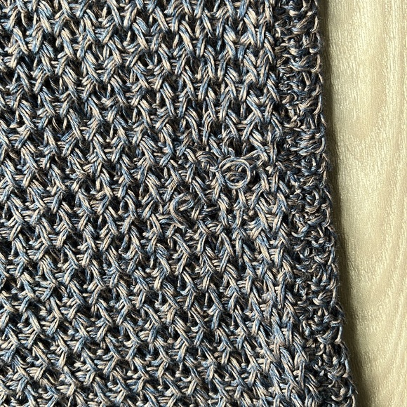 Helmet Lang Linen blue and tan sweater size small - Picture 5 of 5